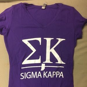 SK purple recruitment vneck